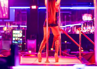 an exotic dancer performing at Tampa Gold Club
